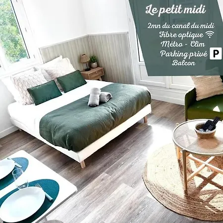 Le Petit Midi - Parking - Metro - Fibre - Canal